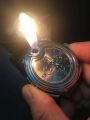 Men's wrist watch  with built in gas refillable cigarette lighter . ( lighter watch ,watches for men. 