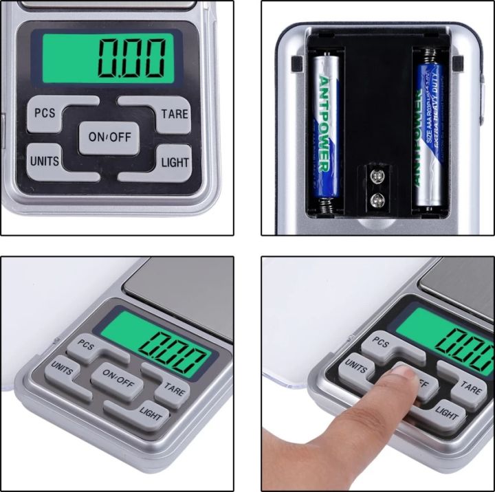 Mini Digital Scale 500g/200g / 0.01g Incremental Digital Electronic ...
