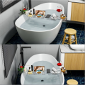Extendable Bathroom Storage Shelf & Bathtub Tray Rack, Adjustable Shower Caddy Organizer with Expandable Tray Holder Stand. 