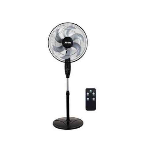 ABANS 18 Inch Stand Fan With Remote and Timer with 1 Year Warranty