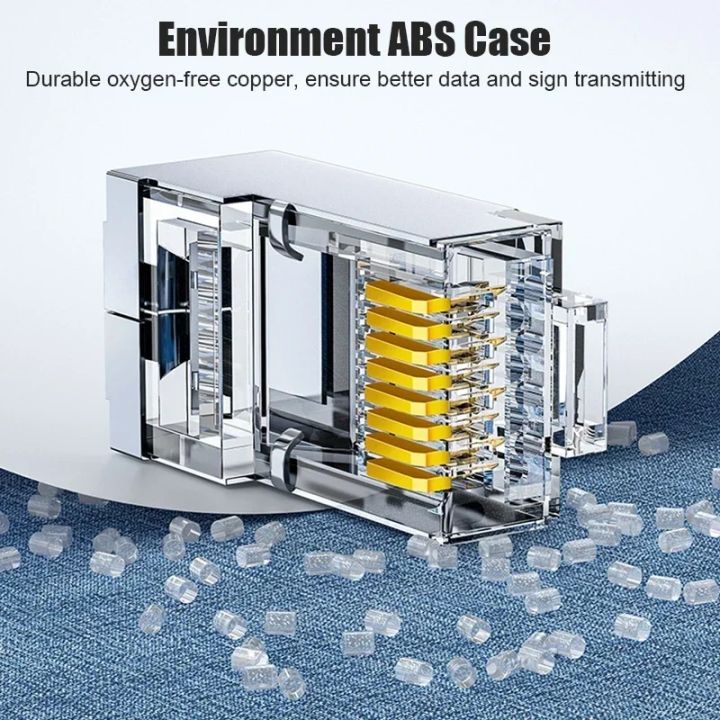 SAMZHE%2010/100pcs%20RJ45%20Connector%20Cat6a%20Cat7%20RJ45%20Plug%20Shielded%20FTP%208P8C%20Network%20Crimp%20Connectors%20Crystal%20Heads%20Gold%20Plated%20-%20Image%203