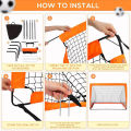 Portable Soccer Goals for Backyard Foldable Mobile Training Football Net for Kids Soccer Goal Indoor Outdoor Pop Up Soccer Goals. 
