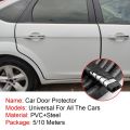 Car Door Edge Protector Universal Auto Guard Protective Strips Doors Trunk Hood Seal Sealant Strip Chrome Styling Accessories. 
