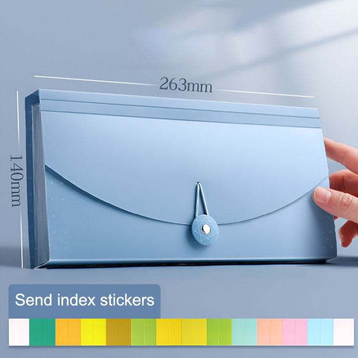 13%20Pockets%20Expanding%20File%20Folder%206%20Color%20Receipt%20Organizer%20With%20Index%20Tabs%20Document%20Holder%20263x140x25mm%20-%20Image%206