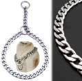 Stainless Steel Dog Collar Silver Cuban Link Dog Slip Chain Choke Collar Strong Slip Dog Collars for Large Dog 5.5MM 80CM 35KG/70KG. 