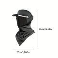 Summer Full Face Mask Breathable Anti-UV Neck Flap Wide Brim Cycling Bandana Outdoor Sport Fishing Hiking Sunscreen Ice Silk Cap. 