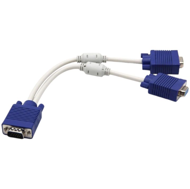 1 in 2 VGA Y Splitter Cable for Computer Screen Split Connection | Daraz.lk