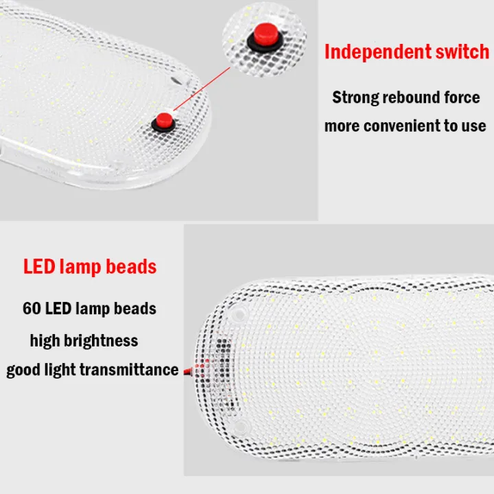 1PC/2PCS%20%20Vehicle%20Dome%20Light%2012V%2024V%20Car%20Interior%20Light%20With%20Switch%20Universal%20Design%20for%20RVs%20Van%20Truck%20Camper%20Boat%20Reading%20Light%20-%20Image%204