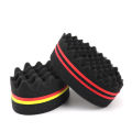 Oval Double Sides Magic Twist Hair Brush Sponge Brush Big Holes Barber Sponge Brush Twist Hair Afro Curl As Hair Care Tools.