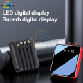 Portable Fast Charging 10,000mAh Mini Power Bank with Cable - LED Flashlight & Power Display. 