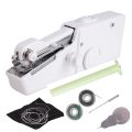 Quick Repair DIY Clothes Needlework Sewing Hand Sewing Machine Mini Hand Sewing Machine Electric Needlework Portable. 