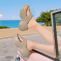 Women's Clip Toe Platform Flip Flops Summer Lightweight Soft Sole EVA Slippers for Women Thick Sole Non Slip Beach Shoes Slides. 
