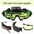 Kids Night Vision Goggles Adjustable Spy Gear Night Mission Goggles with Flip-Out Lights Green Lens Protect Eyes for .