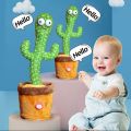 Talking Cactus Toys for Boys Girls Talking Cactus Toy with 120 English Songs and LED Lighting for Home Decoration. 