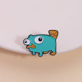 Perry The Platypus Enamel Pin Cartoon Anime Characters Cute Duck Brooch Lapel Backpack Badge Funny Jewelry  For Friends ﻿. 