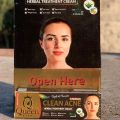 Clean Acne Herbal Treatment Cream by Queen Star is a herbal-based cream that claims to treat acne, reduce inflammation, and improve skin texture. It is made with a variety of herbal ingredients, including:. 
