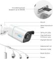 REOLINK Security Camera Outdoor System
4K, Surveillance IP PoE with
Human/Vehicle/Pet Detection, 25FPS
Daytime, 100F IR Night Vision, Up to 256GB
microSD Card, RLC-810A, Audio and Motion
Alert. 