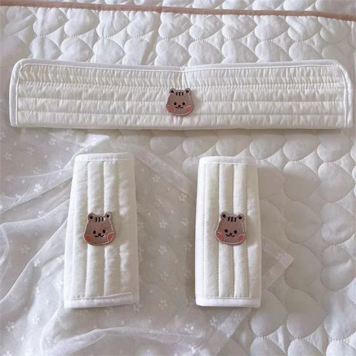 3pcs%20Baby%20Stroller%20Front%20Armrest%20Protective%20Cover%20Cotton%20Trolley%20Towel%20Children's%20Drool%20Towel%20Kids%20Seat%20Bib%20Stroller%20Accessories%20-%20Image%206