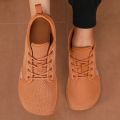 Wide Toe Men Shoes Breathable Knitted Mesh Comfortable Barefoot Shoes Casual Versatile Soft Sole Wide Last Shoes Walking Shoes. 