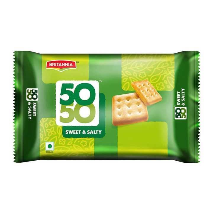 Britannia 50-50 Sweet & S Biscuits 150g