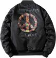 Black Ninja Bomber Jacket Men. 