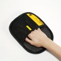 Upgrade Edition Large Pet Static Hair Removal Gloves - Black Polypropylene Cat Grooming Gloves with Yellow Accents.