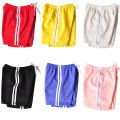 Boys Girls Shorts Cotton Black Red Soft for Kids Sport 2 to 3 4 5 6 7 8 9 10 11 12 13 14 Years 2024 Casual Children Short Pants. 
