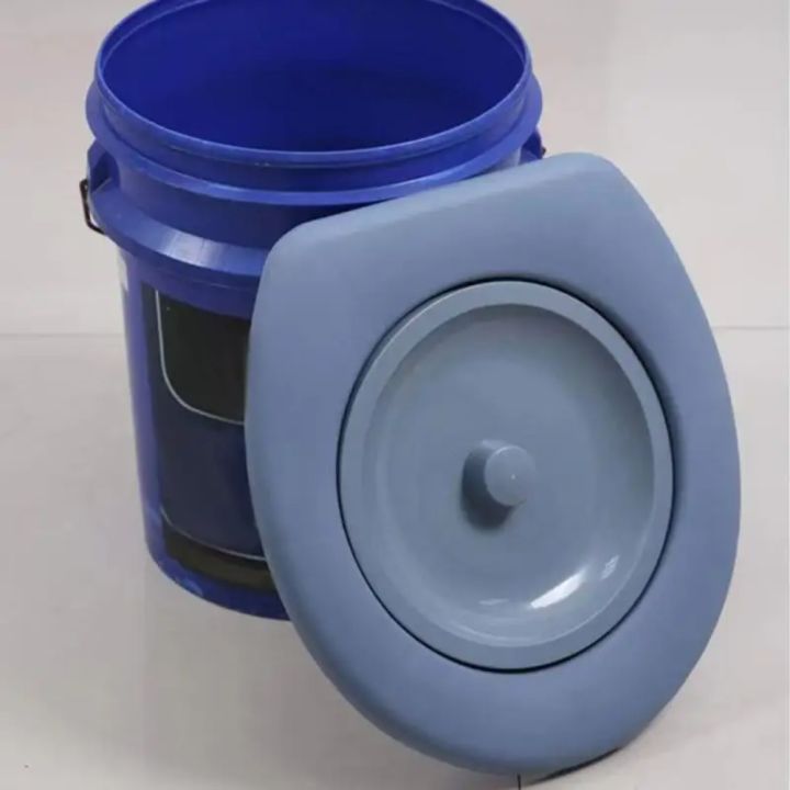 Durable Plastic Toilet Seat Lid Potty Seat Removable Movable Toilet Lid Camping Bucket Seats Home Outdoor Accessory