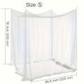 Mosquito Nets Palace Four Door King/Queen Double Size Home Single Beds Prevent Insect Outdoor Square Grace White Canopy Net.