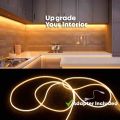 220V Warm Yellow Neon Flexible & Waterproof LED Rope Lights For Indoor/Outdoor Decorations.. 