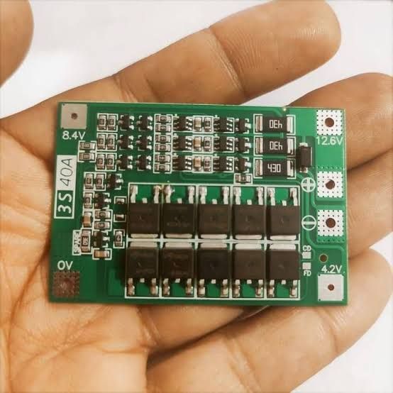 Original 3S 40A BMS 11.1V 12.6V 18650 Lithium Battery Protection with 100mA Balancing Feature 3S 40 Ampere BMS