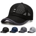 Quick Drying Cool Breathable Mesh Fishing Sunhat Summer Anti-UV Letter Printed Sports Running Golf Baseball Caps Sunshade Visors.