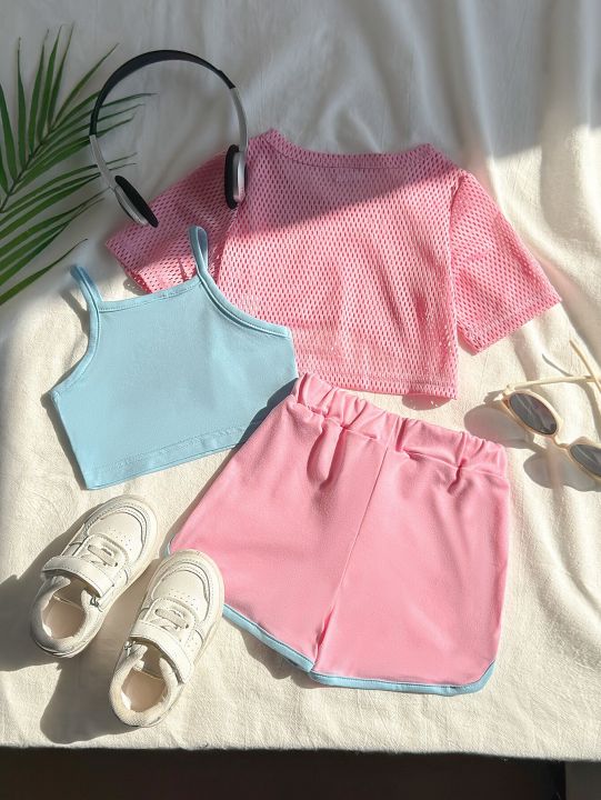 Outdoor%20Sports%20Clothes%20Tennis%20Clothes%20Running%20Clothes%20Basketball%20Clothes%20Sweet%20Cute%20Loose%203-Piece%20Set%20Digital%20Print%20Baby%20Girl%20-%20Image%202