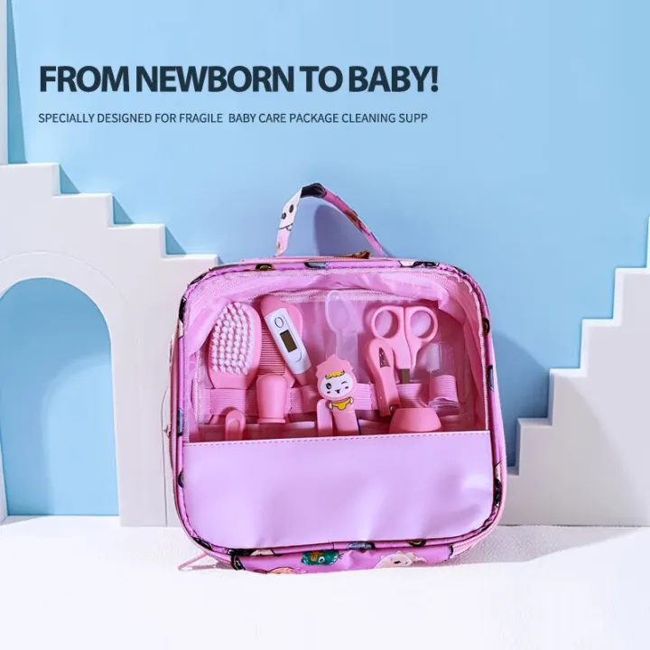 12%20PCs%20Baby%20Care%20Kit%20Kids%20Hair%20Nail%20Healthcare%20Thermometer%20Grooming%20Brush%20Kit%20Clipper%20Scissors%20Kid%20Toiletries%20-%20Image%203
