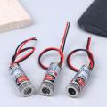 1/2/3pcs 650nm 5mW Laser Pointer Diode Head Red Point Line Cross Laser Module 5V Copper Head Sight.