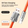 120W 6A Super Fast PD Zinc Alloy Type-C /Micro Usb to USB-A Fast Charging Cord Liquid Silicone Data Cable for iPhone Samsung Xiaomi. 