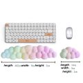 Cloud Keyboard and Mouse Wrist Rest support Ergonomic Memory Foam Non-Slip Base Wrist Support Mouse Pad for Home Office.