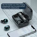 M10,M19 TWS Earbuds with Bluetooth headphone 3000mAh power bank and mirror view Box Wireless Earbuds. 