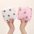 Portable Storage Bag For Sanitary Napkin Pads Cartoon Cute Waterproof Sanitary Napkin Storage Bags. 