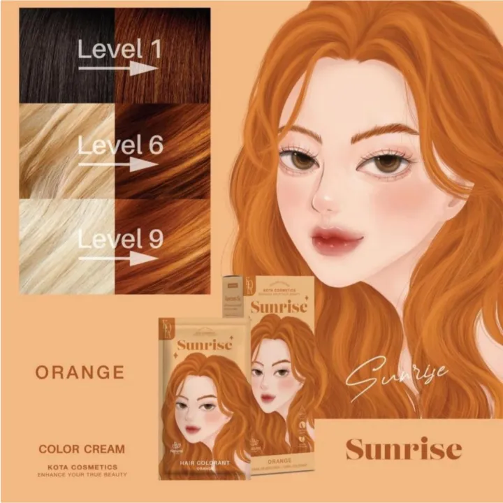 Kota%20Cosmetics%20Hair%20Color%20Cream%20Sunrise%20-%20Orange%20-%20Image%204