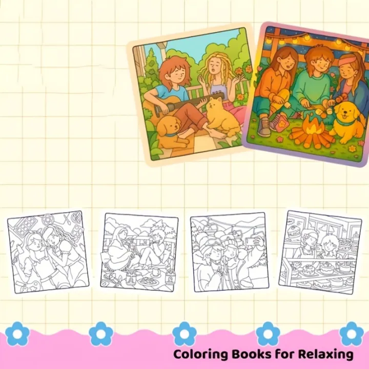 28%20Pages%20Girls%20Theme%20Coloring%20Book%20Coloring%20Book,%20Valentine's%20Day%20Gifting,%20Birthday%20Party%20Gift,%20Drawing%20Supplies,%20Christmas%20-%20Image%205