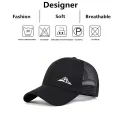 Unisex Mountain Range Embroidery Baseball Net Caps Spring and Summer Outdoor Adjustable Casual Hats Sunscreen Hat. 