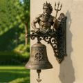 Witch Bell Wind Chimes Witch Iron Broom Door Hanger Hanging Decorations. 