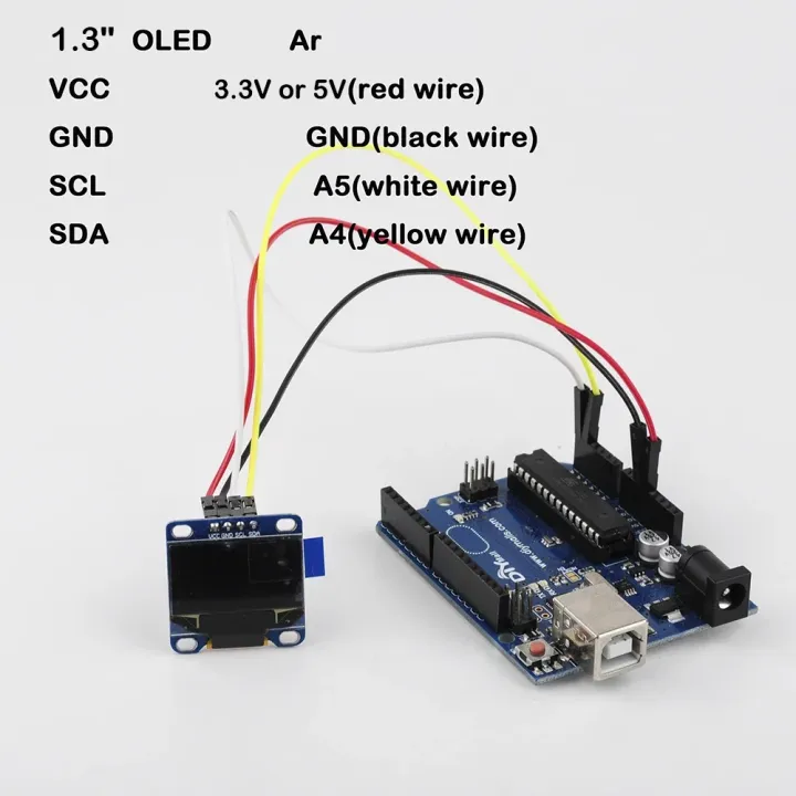 1.3"%20OLED%20Display%20Blue%20/%20White%20I2C%20IIC%20Serial%20128X64%20SH1106%20LCD%201.3inch%20Screen%20Module%20for%20Arduino%2051%20MSP420%20STIM32%20SCR%20-%20Image%204