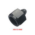 AN3 AN4 AN6 AN8 AN10 Male to Female Flare Adapter Reducer Black Aluminum Fuel Line Fitting 1/8NPT Thread. 