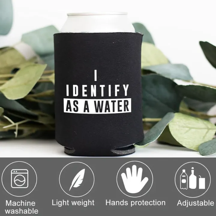 4%20pack%20I%20Identify%20As%20A%20Water%20-%20Can%20Sleeve%20Cooler%20Insulated%20Drink%20Beer%20Hugger%20Coolies%20-%20%20for%20Dad%20from%20Son%20Daughter%20-%20Image%204