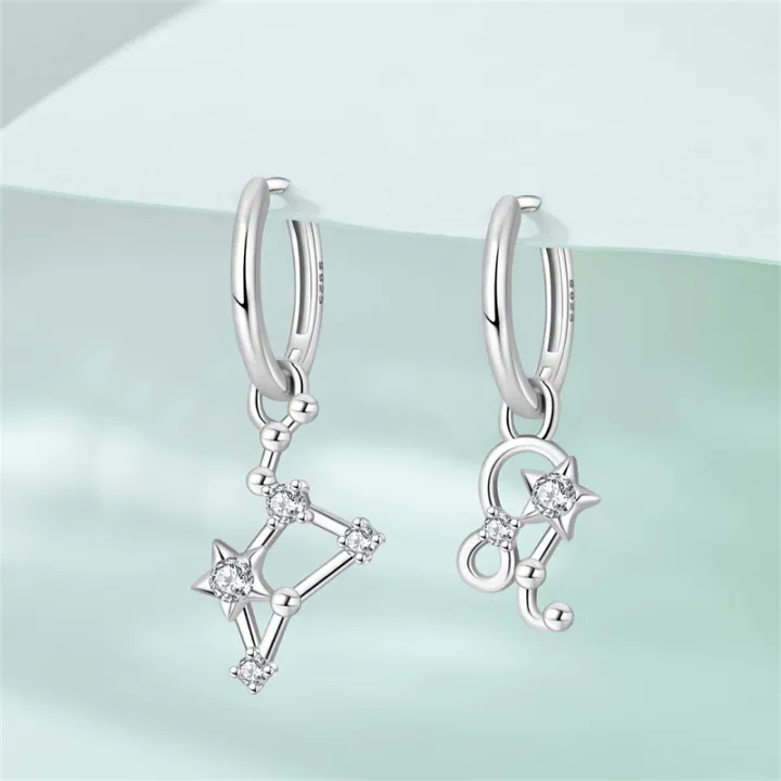 New%20Original%20Hoop%20Earrings%20925%20Sterling%20Silver%20Twelve%20Constellations%20Alien%20Form%20Studs%20Earring%20For%20Women%20Luxury%20Birthday%20Gift%20-%20Image%205