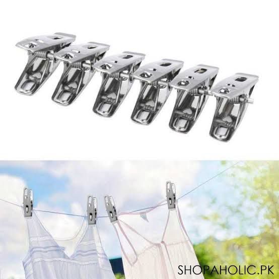 Stainless%20Steel%20Cloth%20Drying%20Clip-Silver%2020%20Piece%20Set%20-%20Hanger%20-%20cloth%20hanger%20-%20Image%202