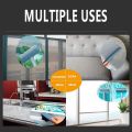 4 in 1 Window Screen Cleaner Brush with Handle, Magic Window Cleaning Brush, Also Suitable for Window Washer Squeegee Kit, Window Cleaner Squeegee, Window Track Or Seal Cleaning Tools. 