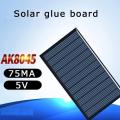 80x45mm 5V 75mA Solar Panel Drop Glue Board DIY Solar Silicon Panels Board Polycrystalline Garden Light Power Accessories.